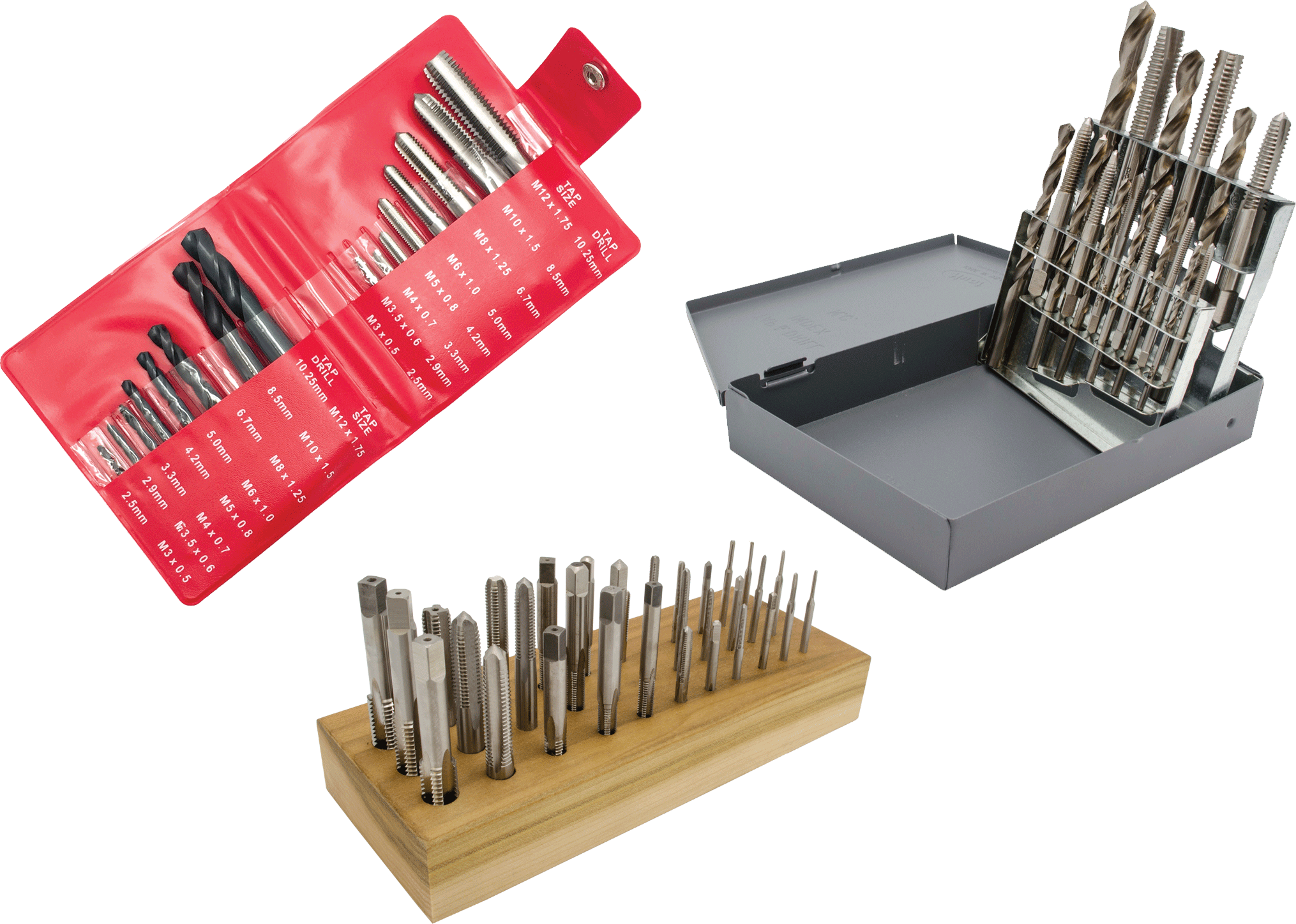 Tap & Drill Metric Sets -  High Speed Stell - Ground Thread